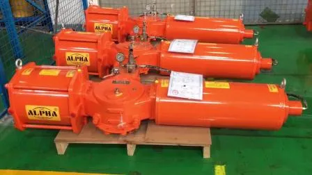 Alpha Double Acting Hpy Pneumatic Ball Actuator with Topworx Limit Switch Box